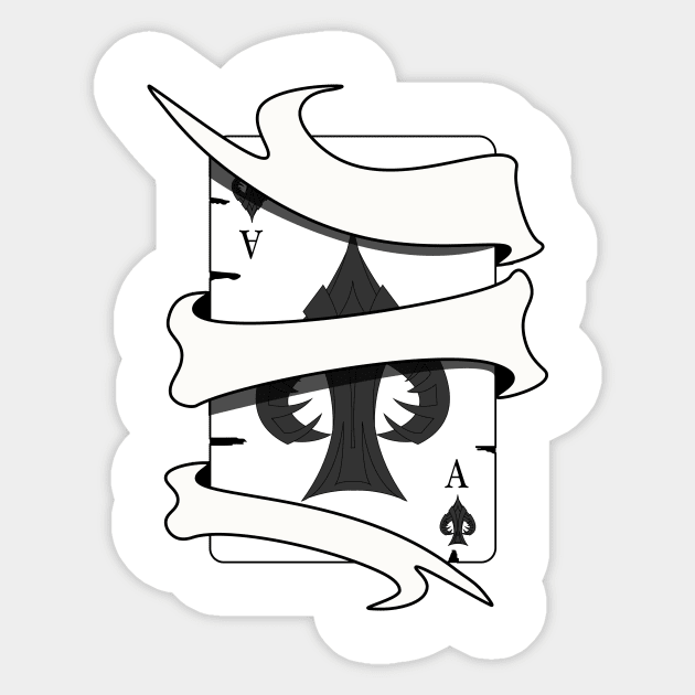 Ace of spades Sticker by rashiddidou